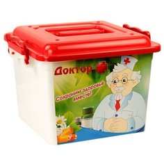 Контейнер для хранения Альтернатива М2049 8.5 л. ДОКТОР+ квадратный Alternativa