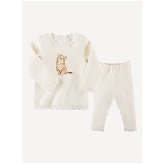 Пижама Наша мама размер 92, молочный