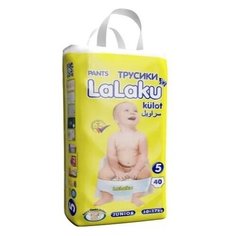 Трусики-подгузники LaLaKu 5 разм. (10-17 кг) 40 шт.