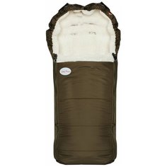 Конверт в коляску меховой New Classic хаки Чудо Чадо