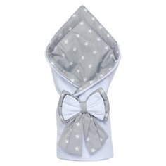 Конверт-одеяло на выписку Плюша белый/звездочки Чудо Чадо