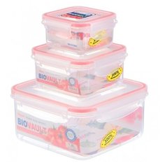 Xeonic Набор контейнеров 811151, прозрачный/красный