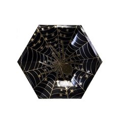 Бумажные тарелки Паутина 25см 6шт Веселая Затея