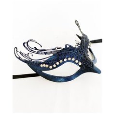 Синяя маска с металлической ажурной вставкой (14030) Giacometti