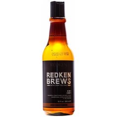 Redken Brews 3 in 1 - Средство 3 в 1 шампунь, кондиционер, гель для душа, 300 мл