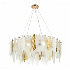 Люстра ST Luce Lastra SL1224.203.10, E14, 600 Вт, кол-во ламп: 10 шт., цвет арматуры: золотой, цвет плафона: белый