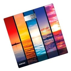 Весы напольные Centek CT-2421 (Закат) электронные 180кг, 0,1кг, LCD 45x28, размер 26х26см