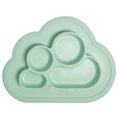 Тарелка детская силиконовая с секциями на присоске, салатовый Baby Nice