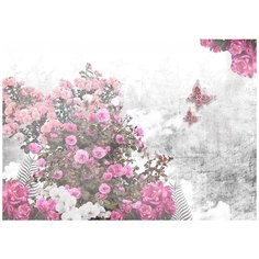 Фотообои Кустовые розы в дымке Модный Дом