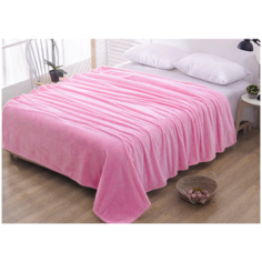 Плед флисовый гладкокрашеный с выстриженным узором на поверхности Эльф