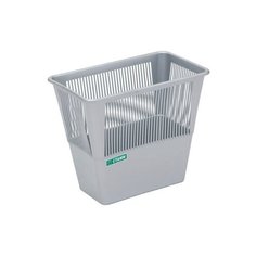 Корзина 12л прямоугольная СТАММ серая КР32