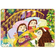 Пазл в рамке "Праздничные ежики" 21 элемент Dodo