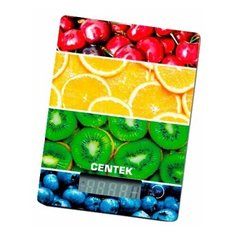 Весы кухонные Centek CT-2459 стеклянные, LCD, электронные, max 5кг, шаг 1г