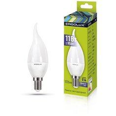 Комплект светодиодных лампочек Свеча на ветру Ergolux LED-CA35-11W-E14-6K