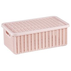 Коробка с крышкой пластик 3 литра размер: 9,5х15х27см цвет: Чайная роза Idea (М Пластика)