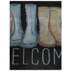 Коврик придверный Attribute Коврик придверный 45х75см ПВХ (3Д обувь)