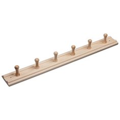 Вешалка 6 рожков бежевая (для бани) Банные штучки