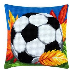 Подушка крестом чарiвниця арт. Z36 Футбольный мяч 40х40 см Brvsk