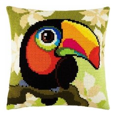 Подушка крестом чарiвниця арт. Z41 Тукан 40х40 см Brvsk