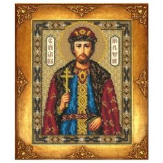 Набор для вышивания бисером русская искусница арт.364 БИ Святой Игорь 18х22,5 см