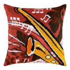 Подушка полукрестом чарiвниця арт. V109 Джаз 40х40 см Brvsk