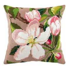 Подушка крестом чарiвниця арт. Z05 Яблочный цвет 40х40 см Brvsk