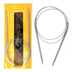 Спицы для вязания круговые Maxwell Gold, металлические на тросике арт.120-40 ?4,0 мм /120 см