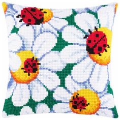 Подушка крестом чарiвниця арт. Z25 Божьи коровки 40х40 см Brvsk