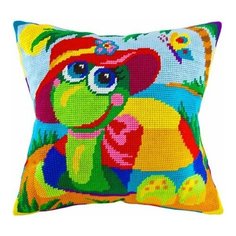 Подушка полукрестом чарiвниця арт. V72 Черепаха 40х40 см Brvsk