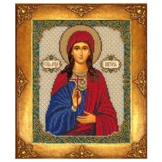 Набор для вышивания бисером русская искусница арт.348 БИ Св. Виктория 18х22,5 см