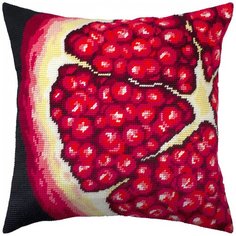 Подушка полукрестом чарiвниця арт. V296 Гранат 40х40 см Brvsk