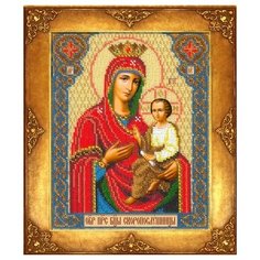 Набор для вышивания бисером русская искусница арт.320 БИ Богородица Скоропослушница 18х22,5 см