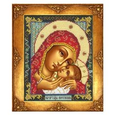 Набор для вышивания бисером русская искусница арт.302 БИ Богородица Корсунская 18х22,5 см