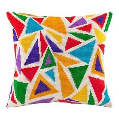 Подушка полукрестом чарiвниця арт. V87 Радужные стражи 40х40 см Brvsk