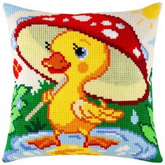 Подушка крестом чарiвниця арт. Z11 Утёнок 40х40 см Brvsk