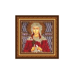Рисунок на ткани вышивальная мозаика арт. 4071 Икона Св.Мученица Раиса 6,5х6,5 см