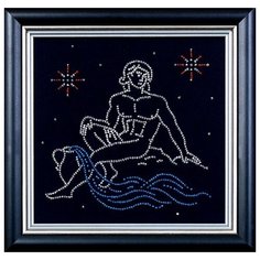 Набор для вышивания бисером магия канвы арт.БГ004 Гороскоп "Водолей" 18х18 см