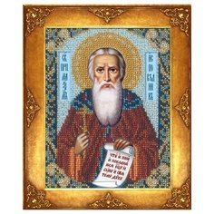Набор для вышивания бисером русская искусница арт.231 БИ Св. Максим 12,5х16,3 см