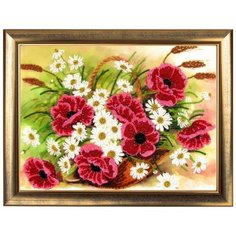 Набор для вышивания BUTTERFLY арт. 248 Корзина с маками 25x35 см