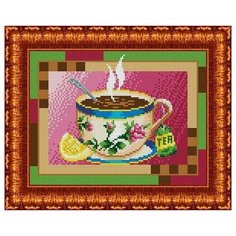 Рисунок на ткани каролинка арт. КБЛ-4017 Чашка чая 19х25 см