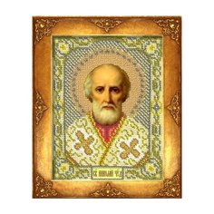 Набор для вышивания бисером русская искусница арт.203 БИСв. Николай 12,5х16,3 см