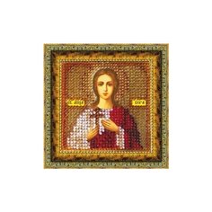 Набор для вышивания вышивальная мозаика арт. 047ПМИ Св.Мученица Вера 6,5х6,5см
