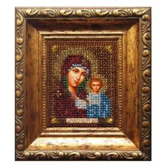 Набор для вышивания вышивальная мозаика арт. 005ПИ Божия матерь Казанская (путная) 6х7см