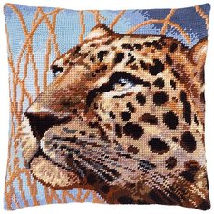 Подушка полукрестом чарiвниця арт. V161 Леопард 40х40 см Brvsk