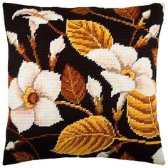 Подушка полукрестом чарiвниця арт. V250 Магнолия 40х40 см Brvsk