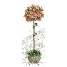 Набор для вышивания сделай своими руками арт.Р-17 Розовое дерево 40х93 см