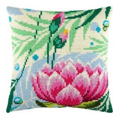 Подушка крестом чарiвниця арт. Z29 Лотос 40х40 см Brvsk