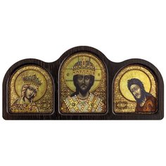 Набор для вышивания бисером нова слобода арт.СЕ6002 Триптих Царь Царей 24х21 см Nova Sloboda