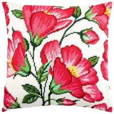 Подушка полукрестом чарiвниця арт. V221 Мальва 40х40 см Brvsk