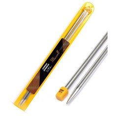 Спицы для вязания прямые Maxwell Gold, металл арт.35-70 ?7,0 мм /35 см (2 шт)